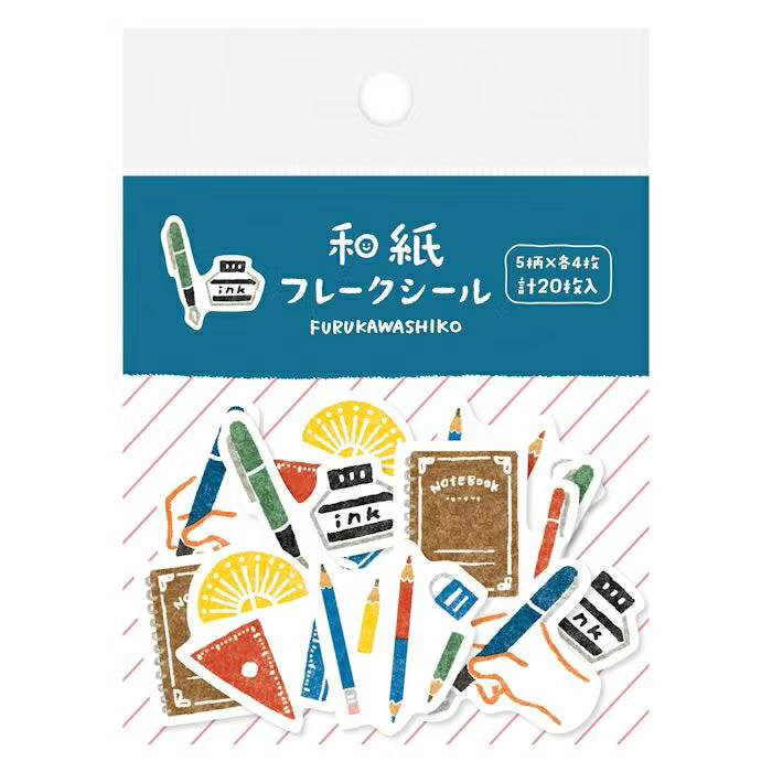 Furukawa Shiko Washi Flake Stickers - Stationery