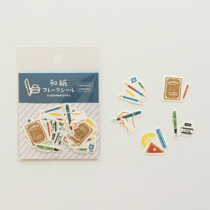 Furukawa Shiko Washi Flake Stickers - Stationery
