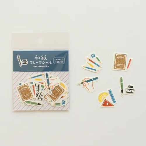 Furukawa Shiko Washi Flake Stickers - Stationery