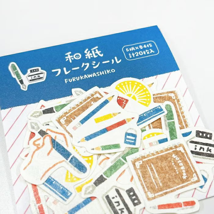 Furukawa Shiko Washi Flake Stickers - Stationery