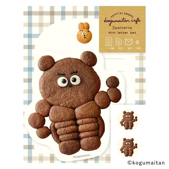Furukawa Shiko x Kogumaitan Café Die-Cut Mini letter Set Kumamusuru