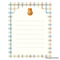 Furukawa Shiko x Kogumaitan Café Die-Cut Mini letter Set Kumamusuru view 2
