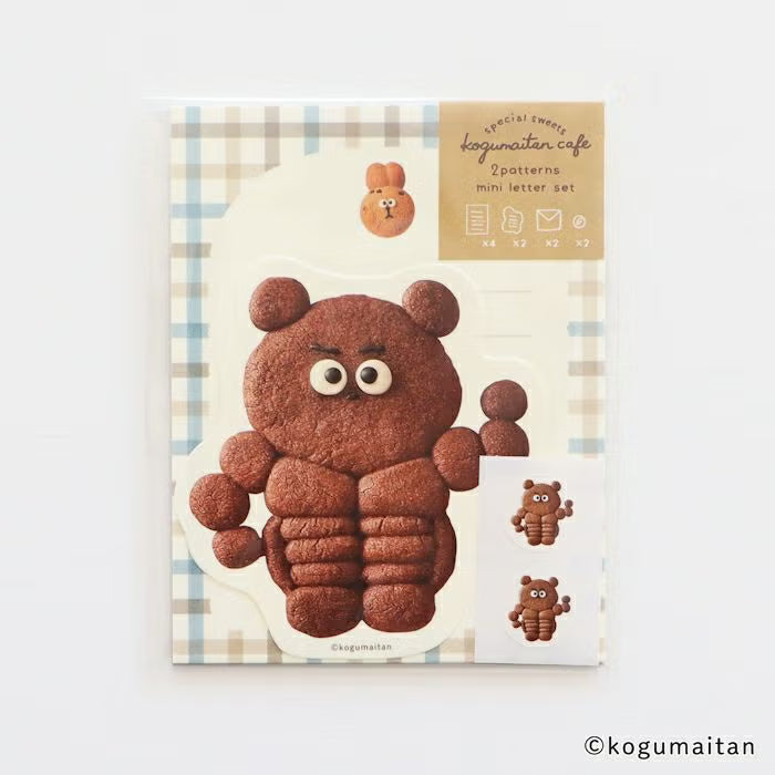 Furukawa Shiko x Kogumaitan Café Die-Cut Mini letter Set Kumamusuru
