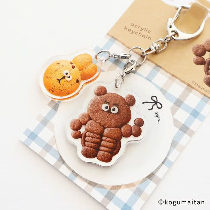 Furukawa Shiko x Kogumaitan Café Acrylic Double Key Chain Kumamusuru