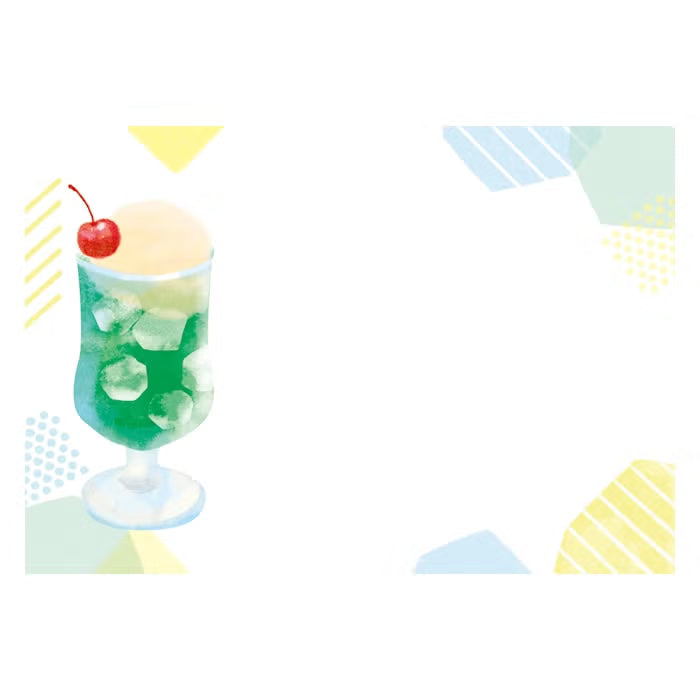 Furukawa Shiko Translucent Mino Washi Letter Set Melon Cream Soda