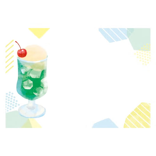 Furukawa Shiko Translucent Mino Washi Letter Set Melon Cream Soda