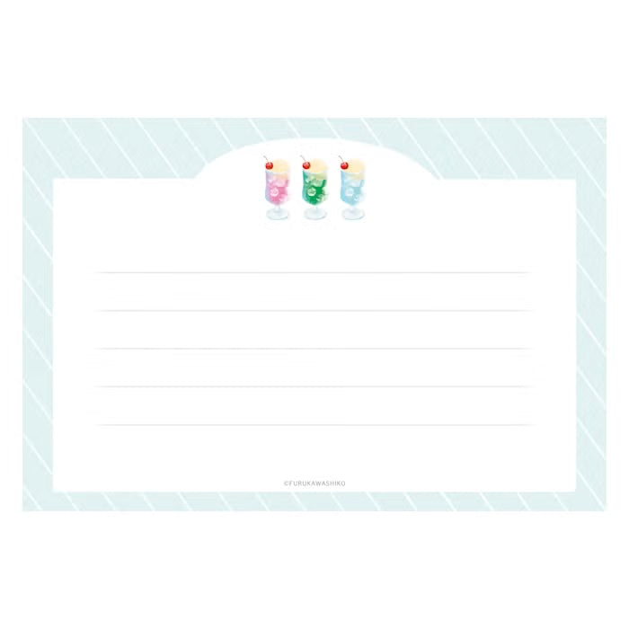 Furukawa Shiko Translucent Mino Washi Letter Set Melon Cream Soda