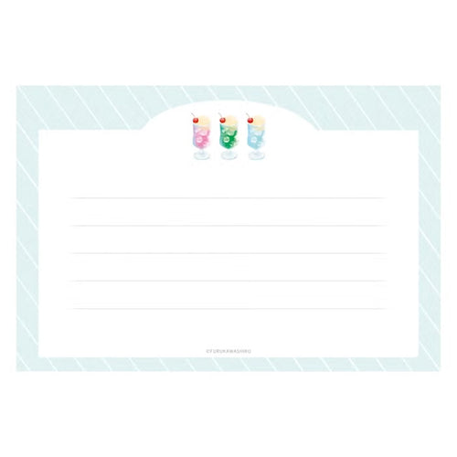 Furukawa Shiko Translucent Mino Washi Letter Set Melon Cream Soda