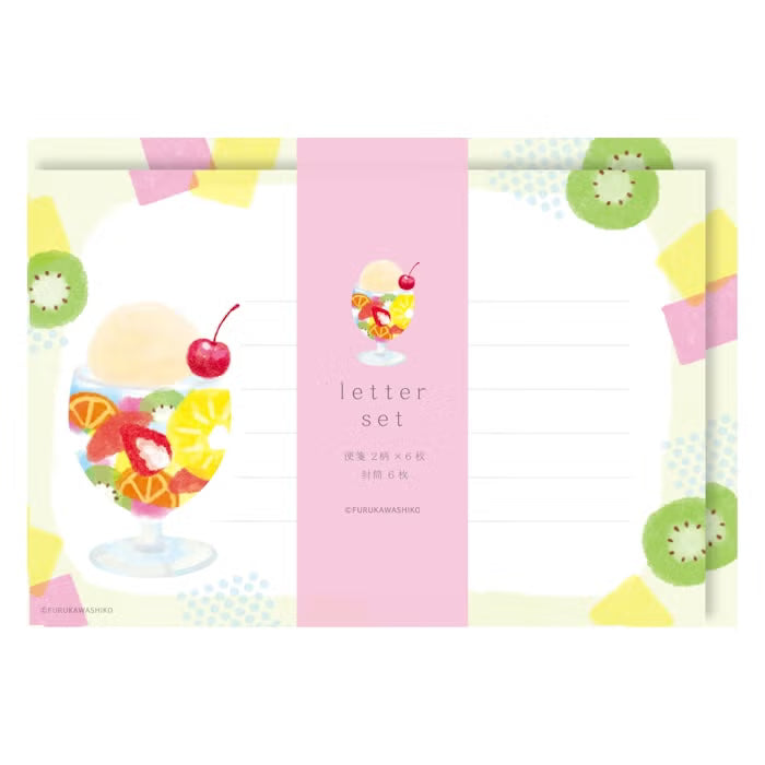 Furukawa Shiko Translucent Mino Washi Letter Set Fruit Punch