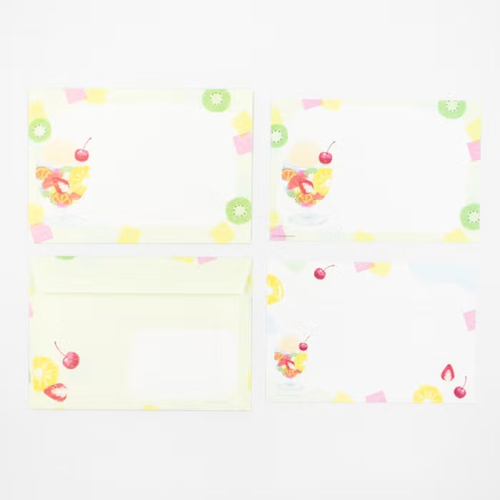 Furukawa Shiko Translucent Mino Washi Letter Set Fruit Punch