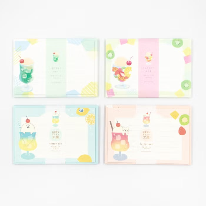 Furukawa Shiko Translucent Mino Washi Letter Set Fruit Punch