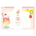 Furukawa Shiko Translucent Mino Washi Letter Set Soda Cat