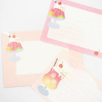 Furukawa Shiko Translucent Mino Washi Letter Set Soda Cat view 6