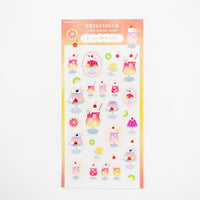 Furukawa Shiko Clear Sticker Jelly and Soda Kitten view 2