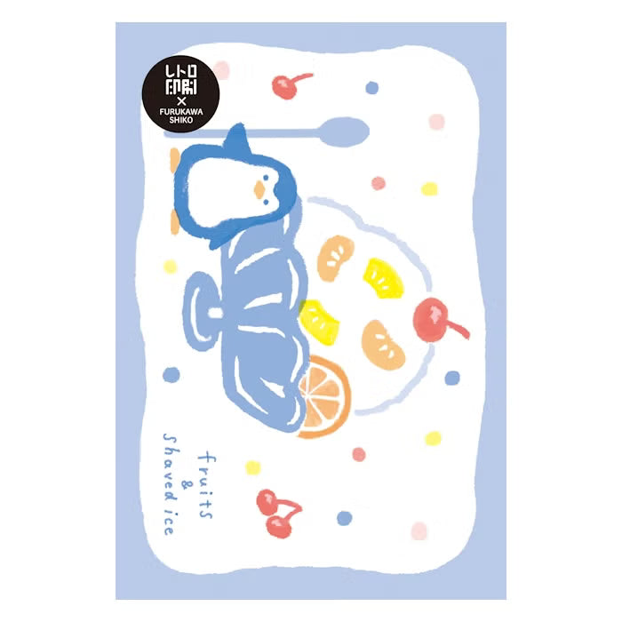 Furukawa Shiko x Retro Printing JAM Postcards Set - Cat and Ice Cream I Penguin and Shaved Ice I Jelly Kitten