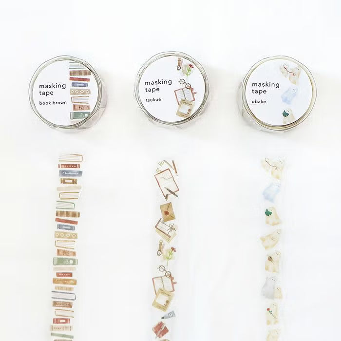 Mind Wave Masking Tape Die Cut Book Brown