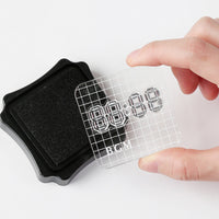 BGM Clear Stamp Acrylic Block Small Grid view 3