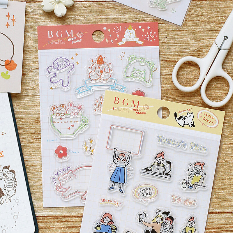 BGM Clear Stamp Fluffy Land