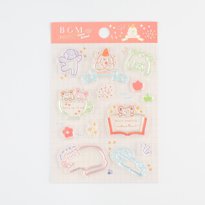 BGM Clear Stamp Fluffy Land