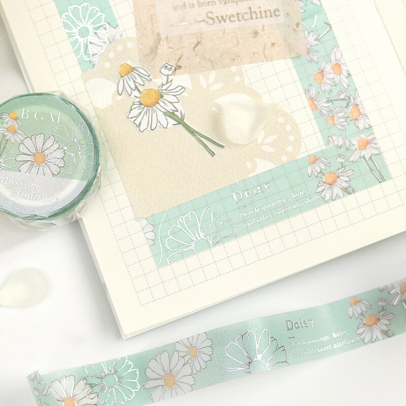 BGM Masking Tape Blossom Sky Green