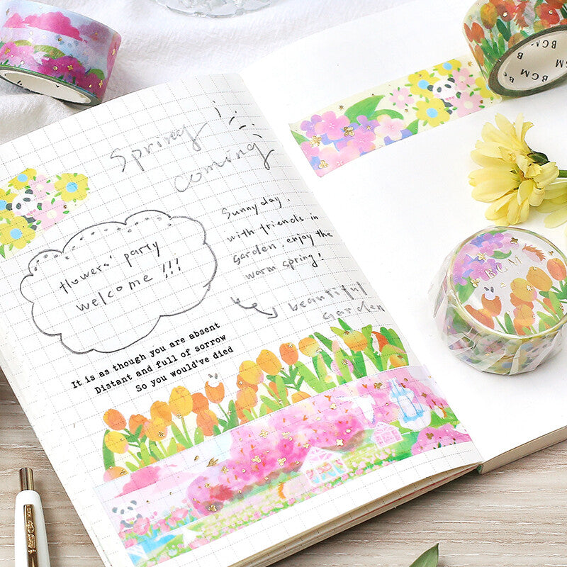 BGM Masking Tape Little World Tulip Garden
