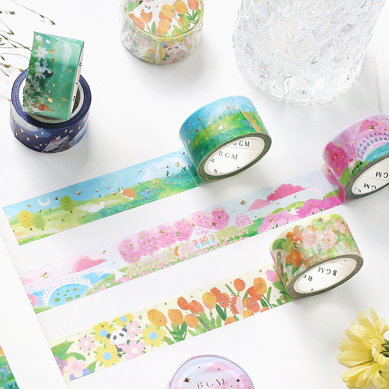 BGM Masking Tape Little World Countryside Walking Path