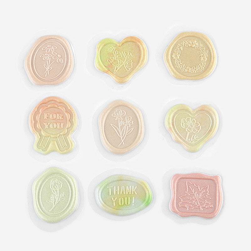 BGM Sealing Stickers Colorful Yellow