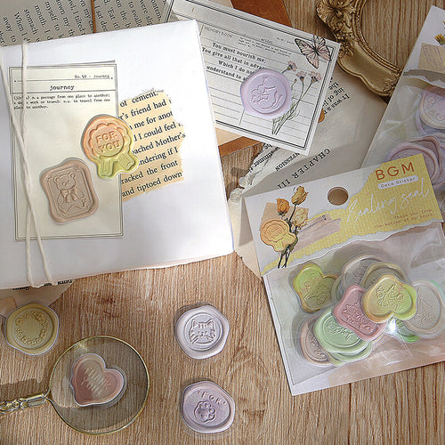 BGM Sealing Stickers Colorful Yellow