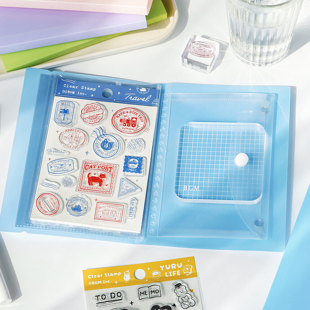 BGM Clear Stamp File Baby Blue