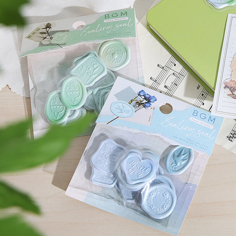BGM Sealing Stickers Colorful Green