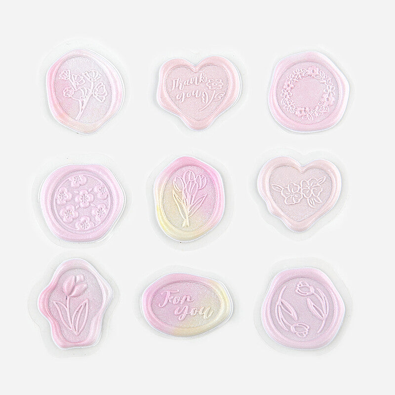 BGM Sealing Stickers Colorful Pink
