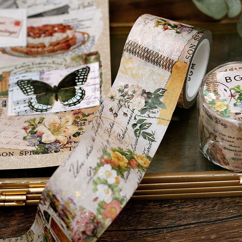 BGM Masking Tape Special Invitation to Romance - Flowers