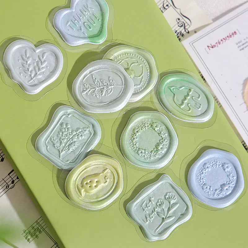 BGM Sealing Stickers Colorful Green