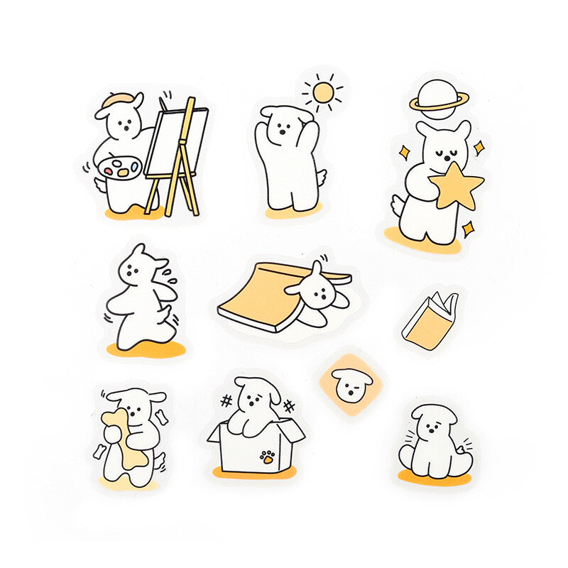 BGM Clear Sticker Petit Puppy