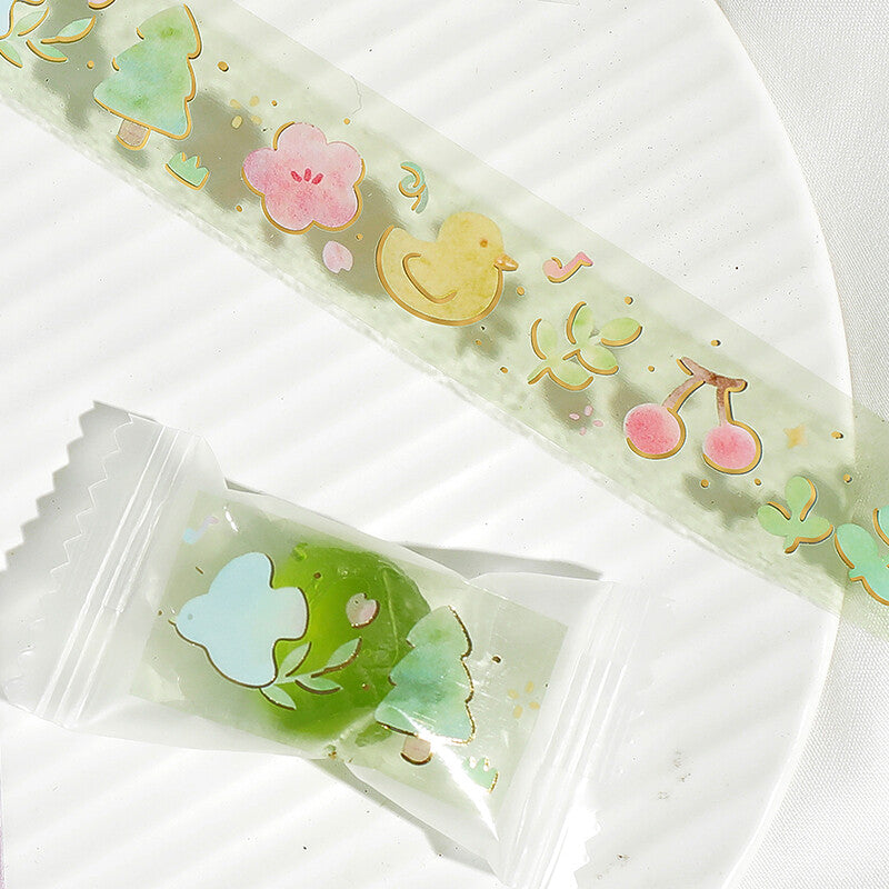 BGM Clear Tape Foil Stamped Life Melody