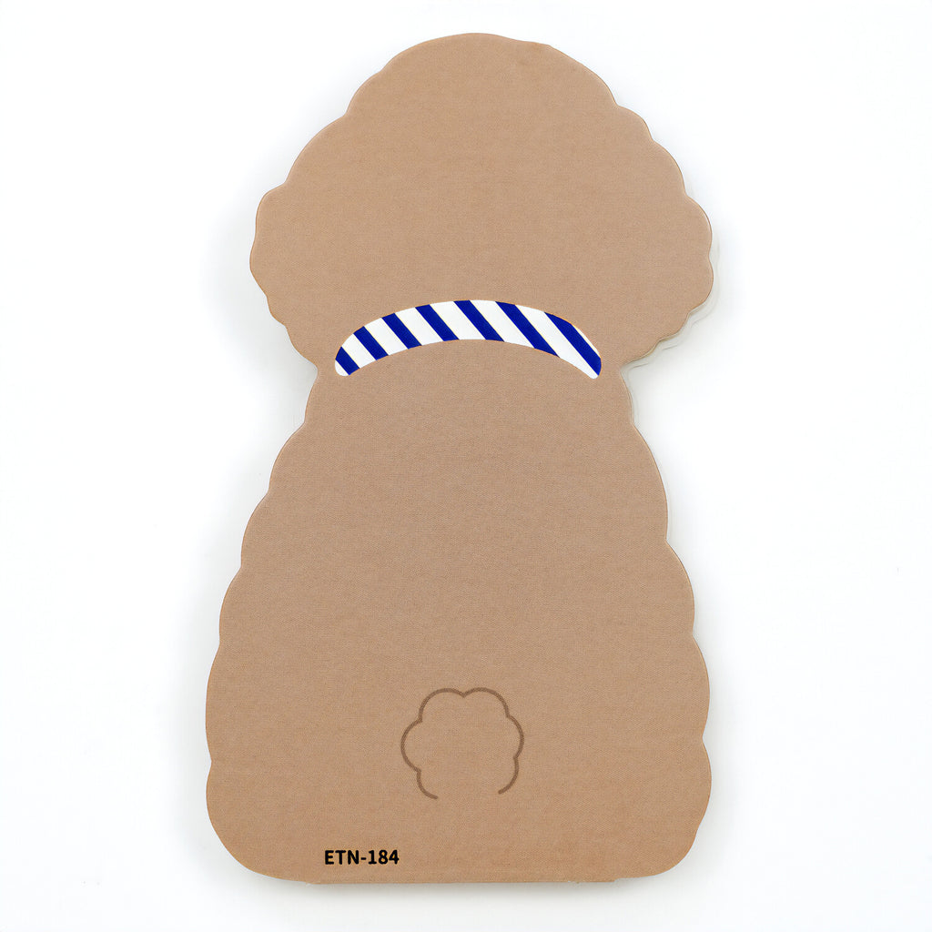 Greeting Life Animal Die-Cut Memo: Poodle