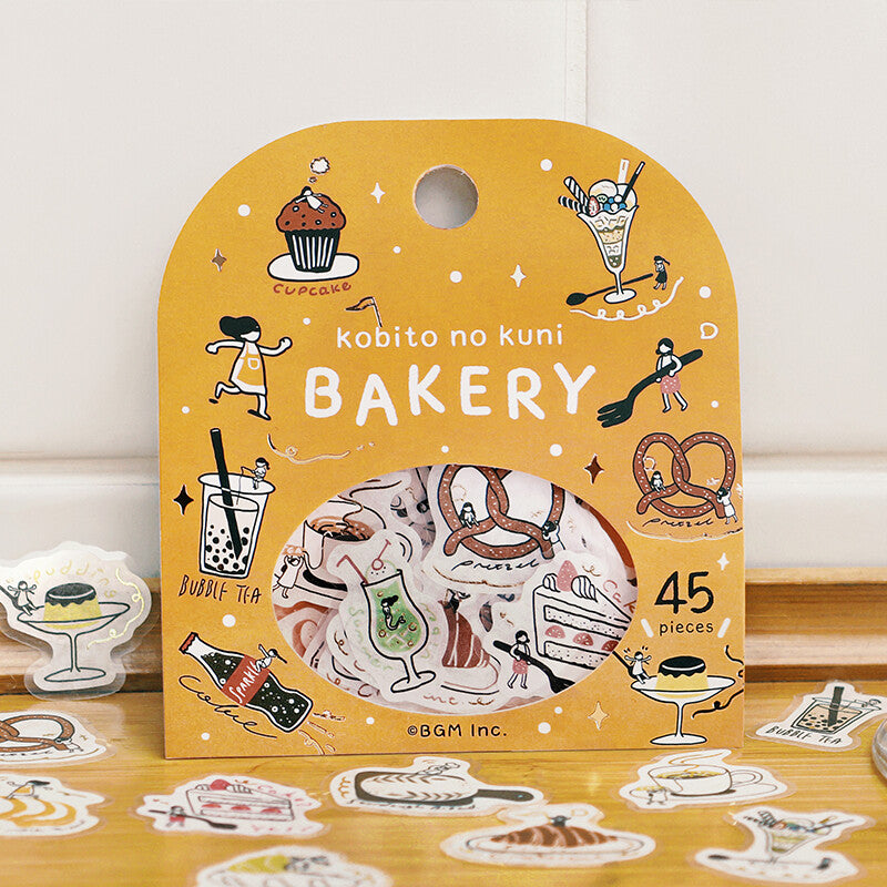 BGM Washi Flake Stickers The Land of the Dwarves - Bakery
