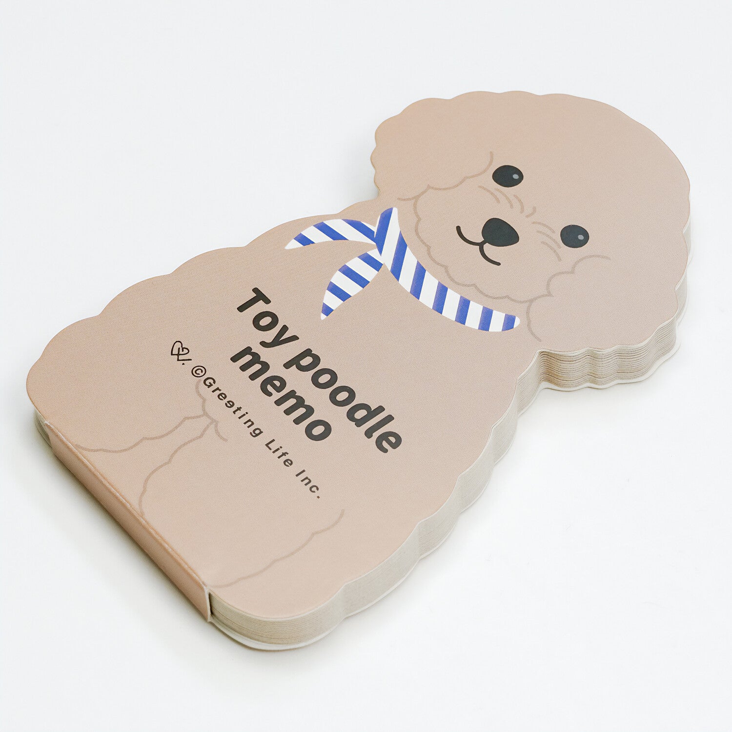 Greeting Life Animal Die-Cut Memo: Poodle