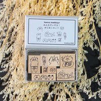 Hanco Makkey+ Ojineko Rubber Stamp Set 2026 view 3