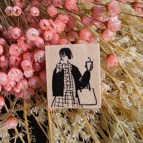 MA7stamp Rubber Stamp Fumiko - Take Out