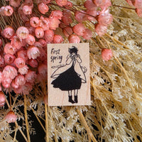MA7stamp Rubber Stamp Fumiko - First Spring Wind view 1