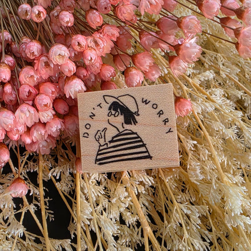 MA7stamp Rubber Stamp Fumiko - Don't Worry