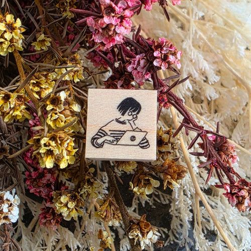 MA7stamp Rubber Stamp Fumiko - Working