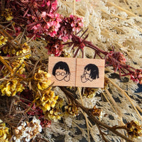 MA7stamp Rubber Stamp Fumiko - Whispering view 1