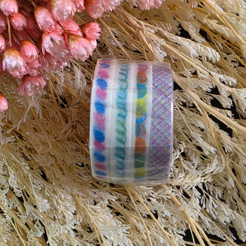 Midori Yuru Log Masking Tape 6mm - Watercolor