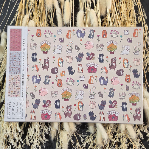 Bearsom and Nagi Design Paper - Character Edition
