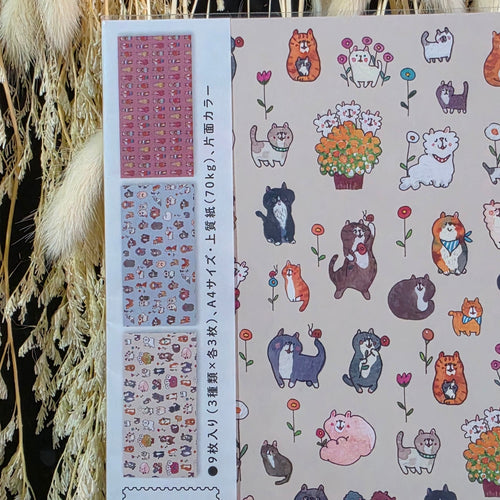 Bearsom and Nagi Design Paper - Character Edition