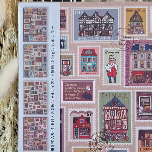 Bearsom and Nagi Design Paper - Stamp Edition