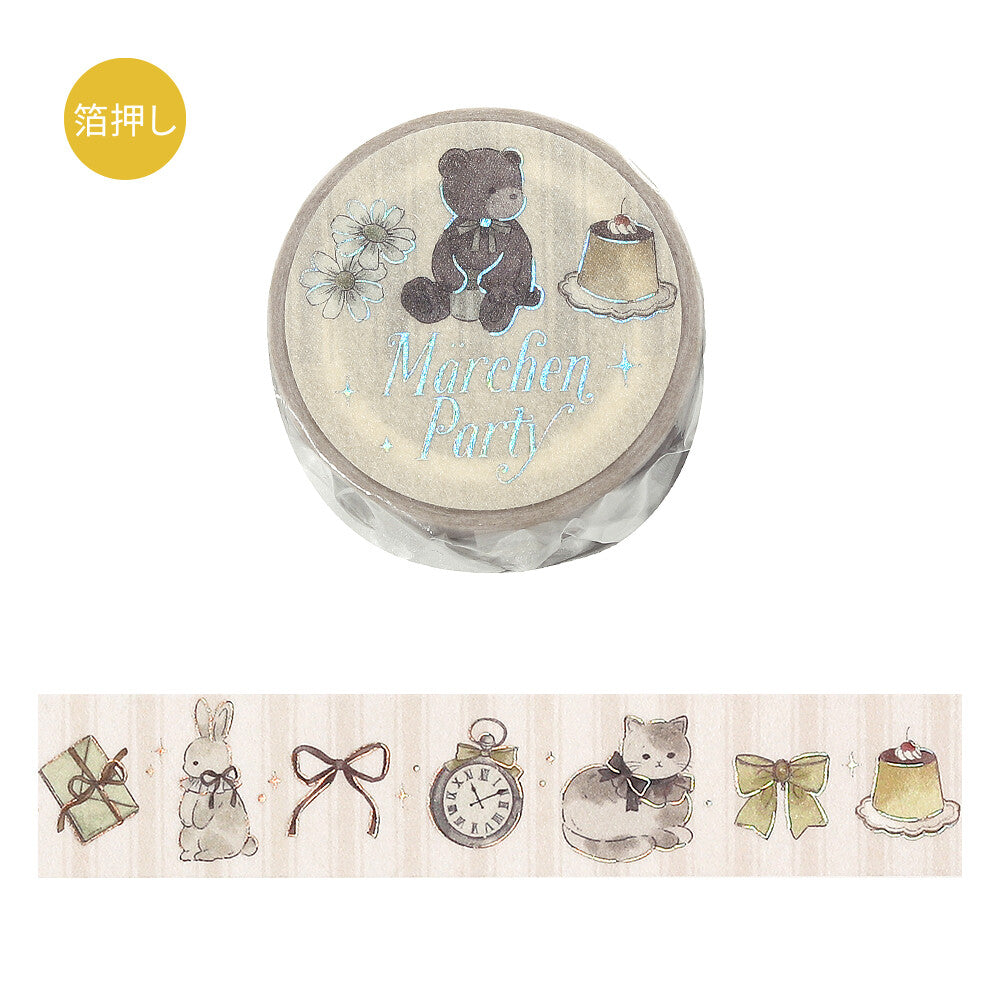 BGM Washi Tape Cat Bear 6-types