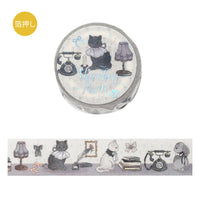 BGM Masking Tape Foil Stamped Fairytale Party - Silver Gray view 1